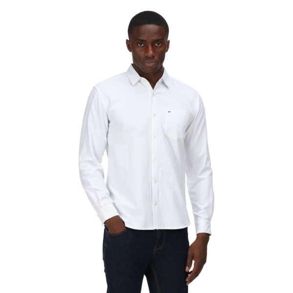 Regatta herr Brycen Oxford långärmad skjorta L vit White L
