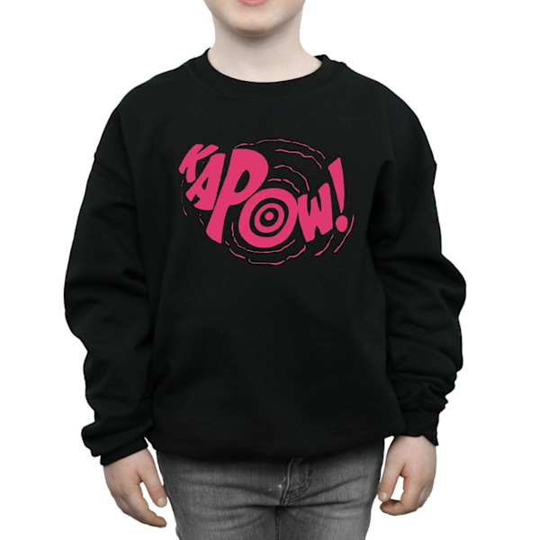 DC Comics Boys Batman TV-serie Kapow Sweatshirt 12-13 år Blå Black 12-13 Years