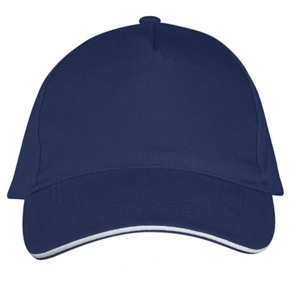 SOLS Unisex Long Beach Cap One Size French Navy/White French Navy/White One Size