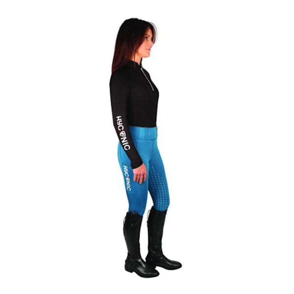 HYCONIC Base Layer Topp med Kvartssnäppning för Kvinnor/Dam XS Svart Black XS
