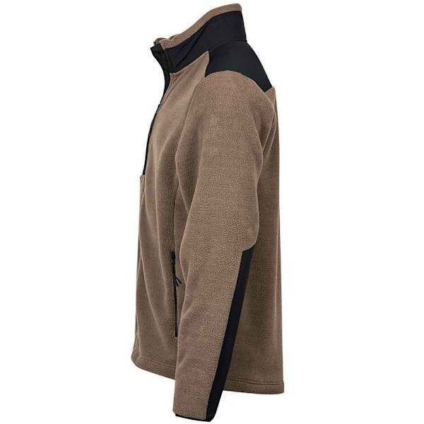 Tee Jays herr Mountain Fleece jacka XS Clay/Black Clay/Black XS