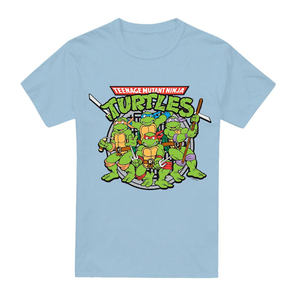 Teenage Mutant Ninja Turtles Herr Klassiska Turtles T-Shirt 3XL L Light Blue 3XL
