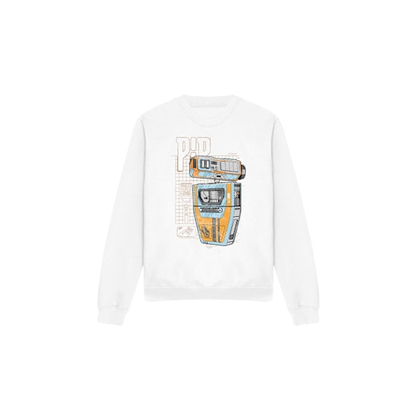 Star Wars: The Acolyte Unisex Vuxen Pip Droid Blueprint Sweatshirt White M