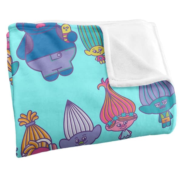 Trolls Karaktärsfilt En Storlek Flerfärgad Multicoloured One Size