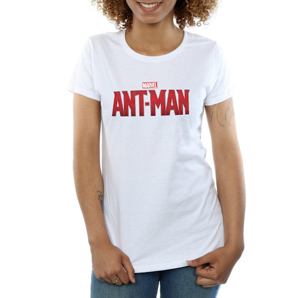 Marvel Dam/Kvinnor Ant-Man Filmlogotyp Bomull T-shirt L Vit White L