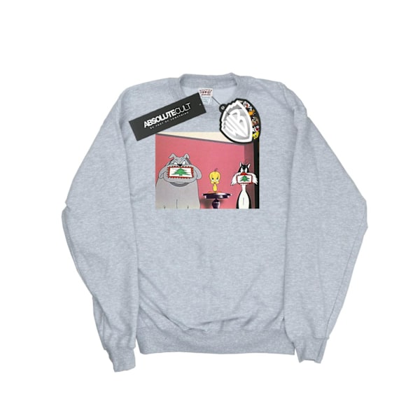 Looney Tunes Julvykort Sweatshirt för Män 4XL Sports Grey Sports Grey 4XL