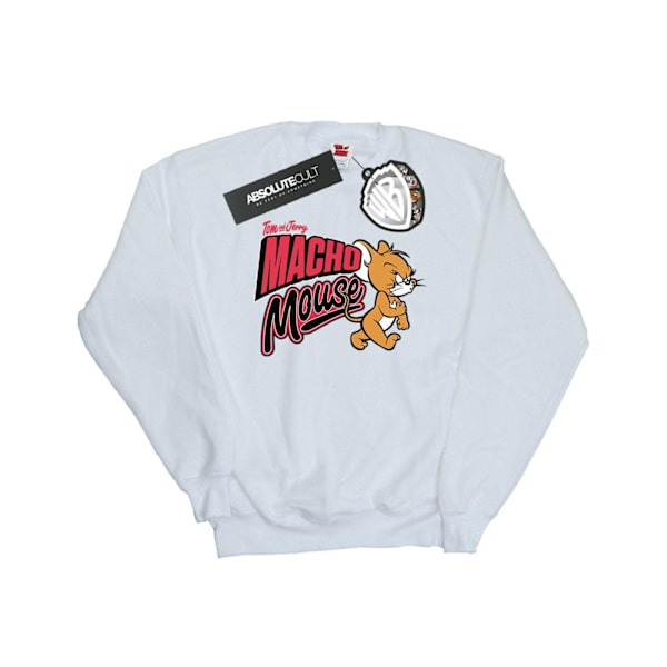 Tom And Jerry Herr Macho Mouse Sweatshirt S Vit White S