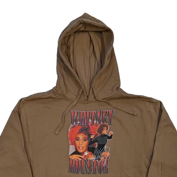 Whitney Houston Unisex Vuxen 90-tal Homage Pullover Hoodie XXL Sand Sand XXL