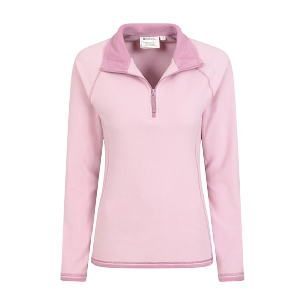 Mountain Warehouse Montana Fleece Tröja med Halv Dragkedja för Dam - Storlek 18 Dark Pink 18 UK