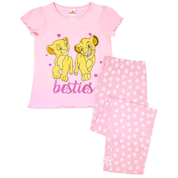 The Lion King Girls Besties Pyjamas Set 3-4 Years Pink Pink 3-4 Years