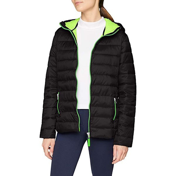 Result Urban Dam/Kvinnors Snowbird Huvjacka XL Svart/Lime Black/Lime Green XL