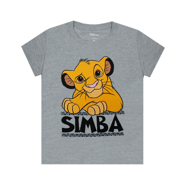 The Lion King Boys Simba T-shirt 7-8 år Heather Grey/Light O Heather Grey/Light Orange/Black 7-8 Years