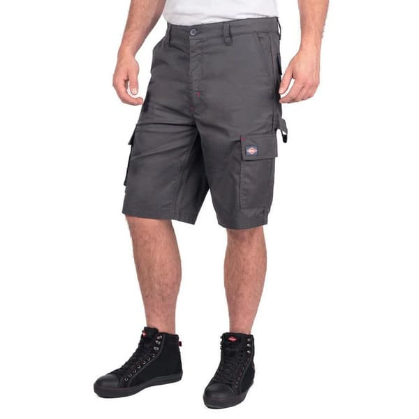 Lee Cooper Klassiska Cargo Shorts för Män 36R Grå Grey 36R