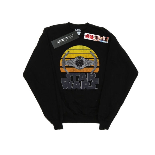 Star Wars Mens Sunset TIE Fighter Sweatshirt L Svart Black L