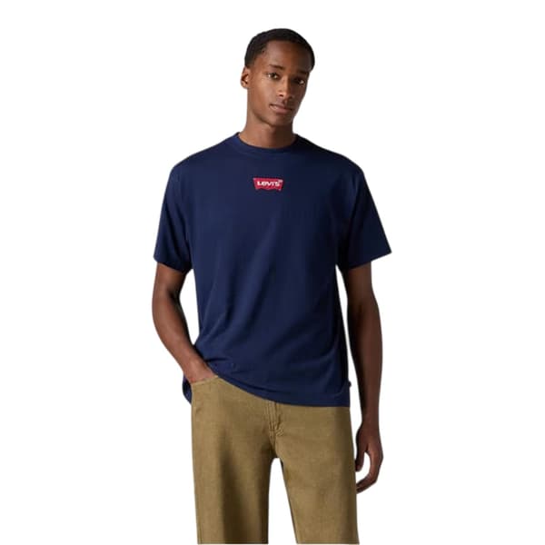 Levis Herr T-shirt med djärv logotyp, normal passform S Marinblå Navy S