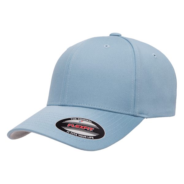 Yupoong Flexfit Fitted Baseball Cap LXL Carolina Blue för män Carolina Blue LXL