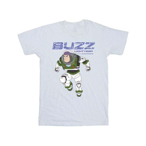 Disney Girls Lightyear Buzz Jump To Action Bomull T-shirt 7-8 år White 7-8 Years