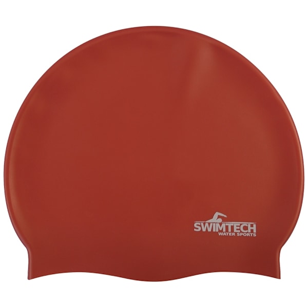 SwimTech Unisex Vuxen Silikon Simmössa En Storlek Röd Red One Size