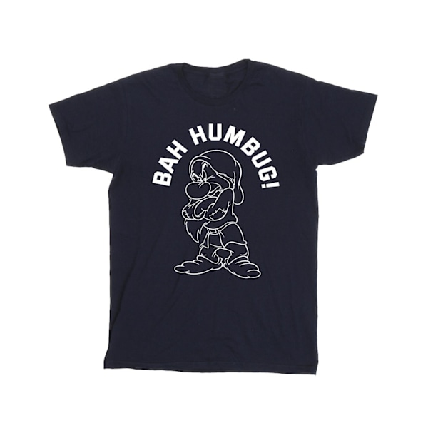 Disney Herr Snow White Grumpy Humbug T-shirt 5XL Marinblå Navy Blue 5XL