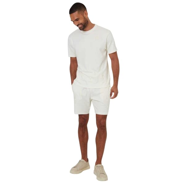 Threadbare Herr Broderad Blommig Regular T-Shirt XXL Vit White XXL