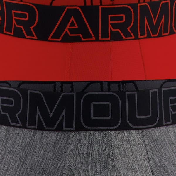Under Armour Tech Boxer Briefs för män (2-pack) L Röd/Gråmelerad Red/Grey Marl L