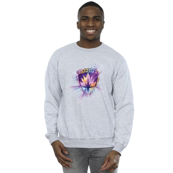 Marvel Herr Guardians Of The Galaxy Abstrakt Star Lord Sweatshirt Sports Grey 5XL