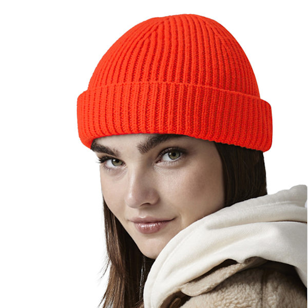 Beechfield Unisex Vuxen Harbour Fisherman Beanie One Size Fire Fire Red One Size