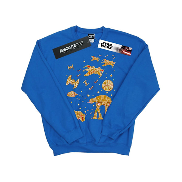 Star Wars Girls Gingerbread Battle Sweatshirt 5-6 år Royal B Royal Blue 5-6 Years