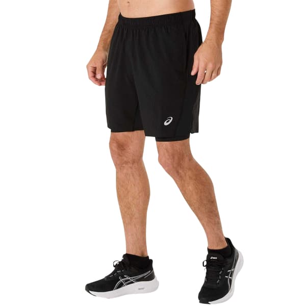Asics Core 2-i-1 löparshorts för herrar L Svart Black L