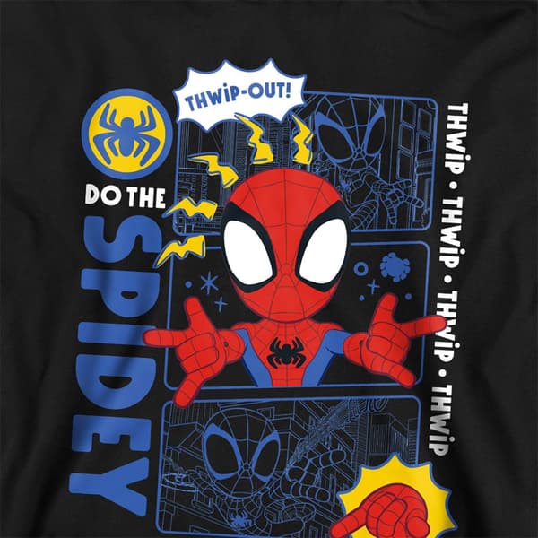 Spidey And His Amazing Friends Barn/Kids Comic Pull Over H Black 12-13 Years