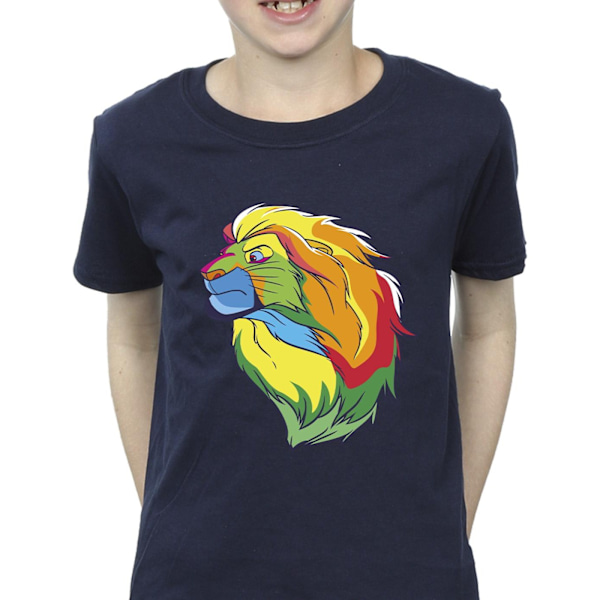 Disney Boys The Lion King Colours T-Shirt 7-8 år Marinblå Navy Blue 7-8 Years