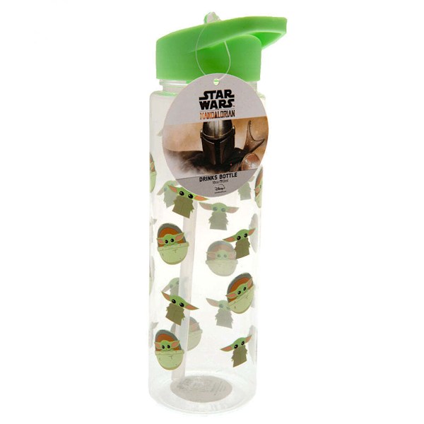 Star Wars: The Mandalorian Barnet Plastflaska En Storlek Cl Clear/Green One Size