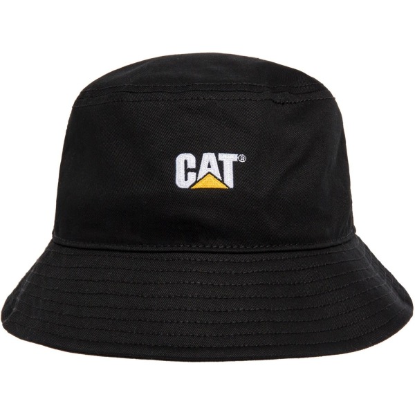 Caterpillar Unisex Bucket Hat för vuxna, One Size, Svart Black One Size