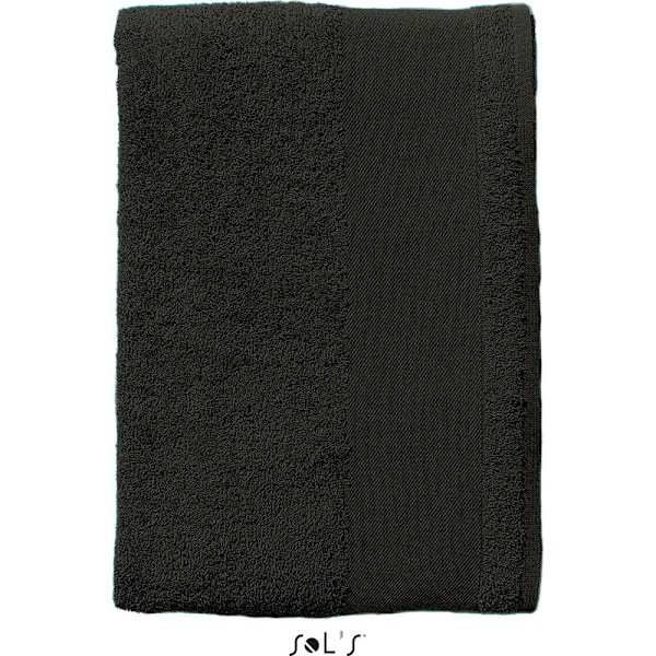 SOLS Island 50 Handduk (50 X 100cm) EN Svart Black ONE