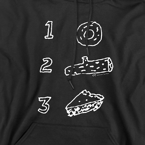 Twin Peaks Herr Pie Log Donut Hoodie M Svart Black M