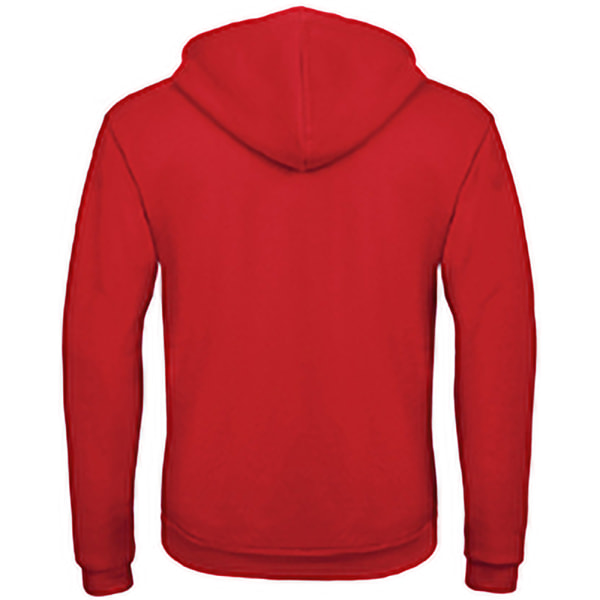 B&C Adults Unisex ID.205 50/50 tröja med huva med dragkedja M Röd Red M