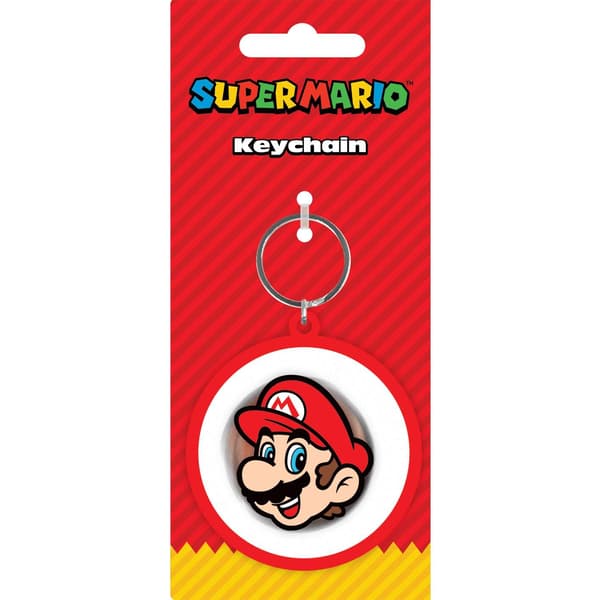 Super Mario Spinner Nyckelring En Storlek Vit/Röd White/Red One Size