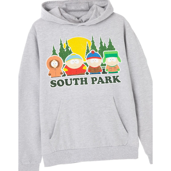 South Park Mens Lineup Hoodie XL Grey Marl Grey Marl XL