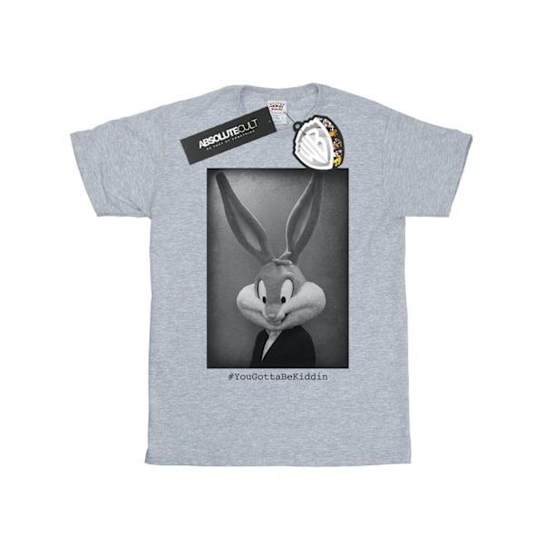 Looney Tunes Mens Bugs Bunny Yougottabekiddin T-Shirt M Sports Sports Grey M