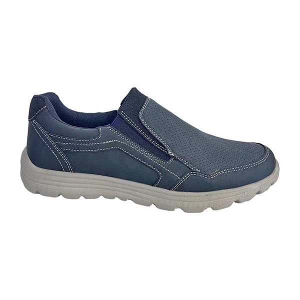 Scimitar Herr Syntetisk Nubuck Loafers 7 UK Marinblå Navy 7 UK