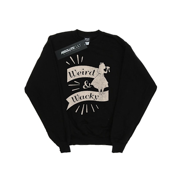 Disney Boys Alice In Wonderland Weird And Wacky Sweatshirt 7-8 Black 7-8 Years
