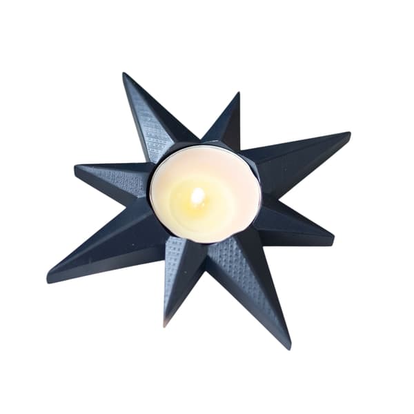 Something Different Stjärn Tealight Hållare One Size Marinblå Navy One Size