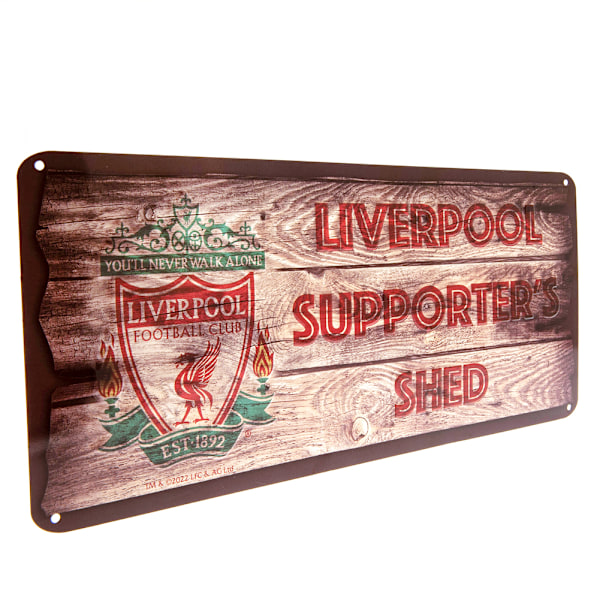 Liverpool FC Supporters Shed Plaque One Size Brown Brown One Size