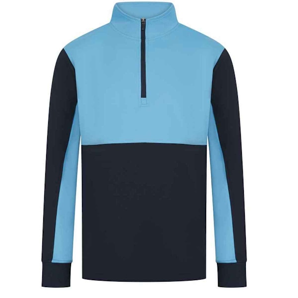 Finden & Hales Herr Quarter Zip Träningströja XS Marinblå/Himmelsblå Navy/Sky Blue XS