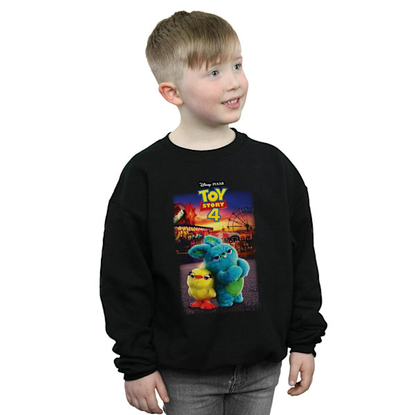 Disney Pojkar Toy Story 4 Ducky Och Bunny Tröja med Poster 5-6 År Black 5-6 Years