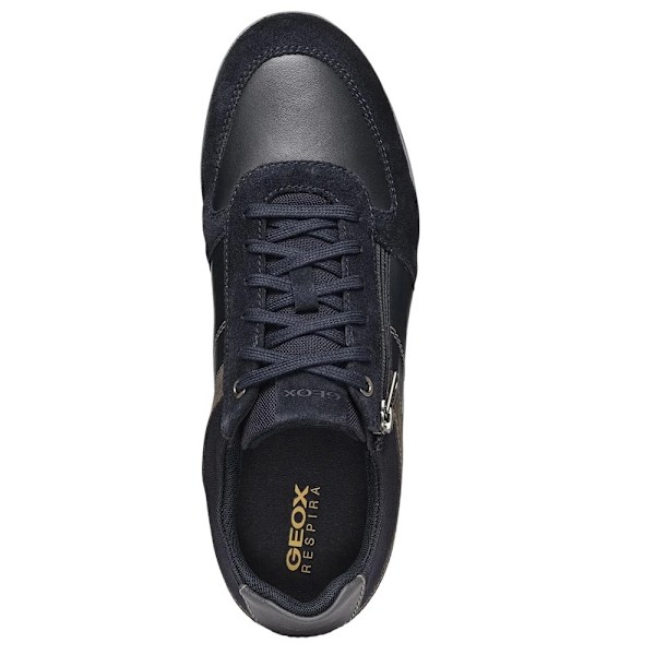 Geox U Renan B mockaskor i mocka för män, 11 UK, marinblå/grå Navy/Grey 11 UK