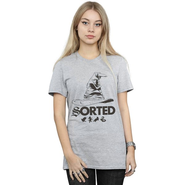Harry Potter Dam/Kvinnor Sorteringshatt T-shirt S Heather Grey Heather Grey S