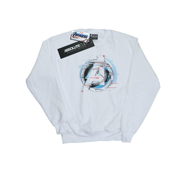 Marvel Mens Avengers Endgame Team Tech Logo Sweatshirt 4XL Vit White 4XL