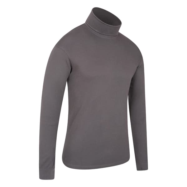 Mountain Warehouse Herr Meribel Bomulls-Termisk Topp L Mörkgrå Dark Grey L