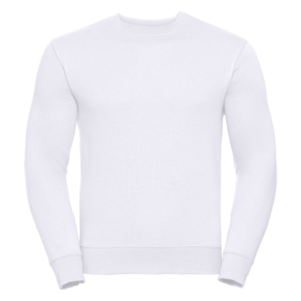 Russell Herr Authentic Sweatshirt (Smalare Passform) L Vit White L